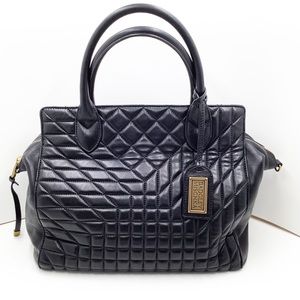 {Badgley Mischka} Coralie Quilted- Leather Satchel